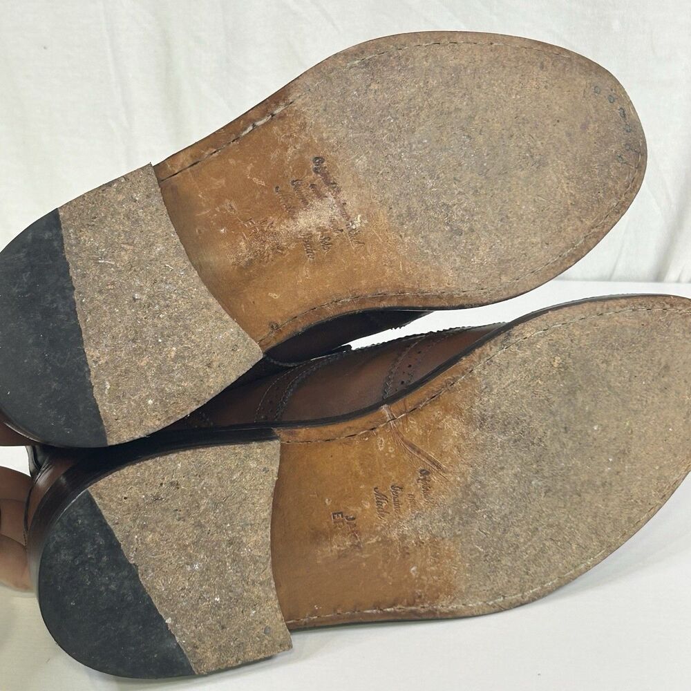 Jack Erwin Carter Wingtip Dress Boot Brown Leather Medallion Men’s 8.5 Spain View 5